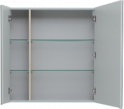 Aquanet Зеркальный шкаф Алвита New 80 серый матовый – фотография-6